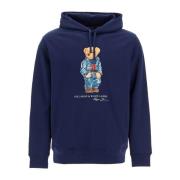 Polo Ralph Lauren Ikonisk Polo Bear Hoodie Sweatshirt Blue, Herr