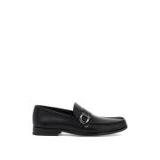 Salvatore Ferragamo Klassiska läderloafers Black, Herr