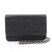 Chanel Vintage Pre-owned Laeder chanel-vskor Black, Dam