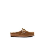 Birkenstock Shearling Buckley Mules Brown, Dam