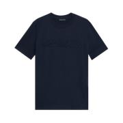 Brooks Brothers Logo Bomull T-shirt Blue, Herr