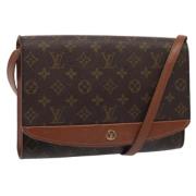 Louis Vuitton Vintage Pre-owned Canvas axelremsvskor Brown, Dam