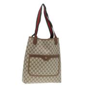 Gucci Vintage Pre-owned Laeder totevskor Beige, Dam