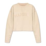 Maison Margiela Sweatshirt med broderad logotyp Pink, Dam