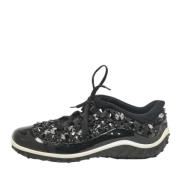 Miu Miu Pre-owned Pre-owned Tyg sneakers Black, Dam