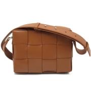 Bottega Veneta Vintage Pre-owned Laeder crossbodyvskor Brown, Dam