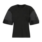 Sacai Svarta T-shirts & Polos för kvinnor Black, Dam