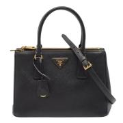 Prada Vintage Pre-owned Laeder totevskor Black, Dam