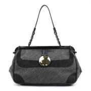 Bottega Veneta Vintage Pre-owned Canvas axelremsvskor Black, Dam