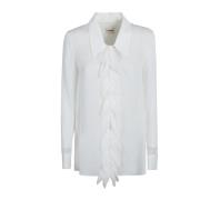 Khaite Vit Topwear för Kvinnor Aw24 White, Dam