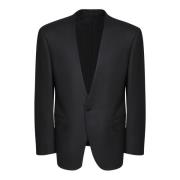 Lardini Elegant Svart Blazer Aw24 Black, Herr