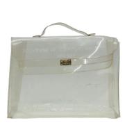 Hermès Vintage Pre-owned Vinyl handvskor White, Dam