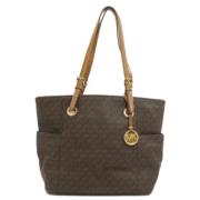 Michael Kors Pre-owned Pre-owned Tyg handvskor Brown, Dam