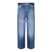 7 For All Mankind Blå Slim Fit Jeans Blue, Dam