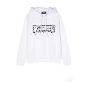 Dsquared2 Vit Sweatshirt Ss24 Herrmode White, Herr