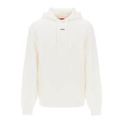 Hugo Boss Modern French Terry Hoodie White, Herr