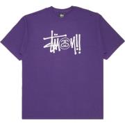 Stüssy Grundläggande Logo Lila Tee Purple, Herr