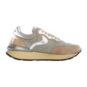 Voile Blanche Beige Sneakers i Läder/Nylon Beige, Dam