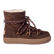 Coccinelle Bruna Mocka Ankelboots med Jacquard Brown, Dam