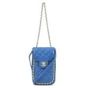 Chanel Vintage Pre-owned Laeder chanel-vskor Blue, Dam