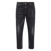 Philipp Plein Detroit Jeans Black, Herr