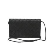 Bottega Veneta Vintage Pre-owned Laeder plnbcker Black, Dam