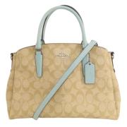 Coach Pre-owned Pre-owned Canvas handvskor Beige, Dam