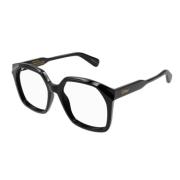 Chloé Retro Oversized Fyrkantiga Optiska Glasögon Black, Unisex