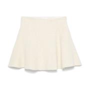 Givenchy Tweed Panel Flared Skirt Beige, Dam