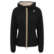 K-Way Vändbar Huva Kappa Svart/Beige Black, Dam