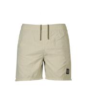 Stone Island Kompass Logo Badshorts 'Sand' Beige, Herr