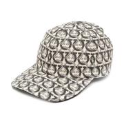 Salvatore Ferragamo Logo Baseball Cap Beige Böjd Skärm Beige, Herr