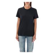 Canada Goose Svart Broadview T-shirt för kvinnor Black, Dam