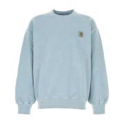 Carhartt Wip Ljusblå Bomull Oversize Sweatshirt Blue, Herr