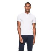 Hackett Vit Logo Polo Slim Fit White, Herr