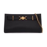 Versace Gyllene Medusa '95 Läder Clutch Väska Black, Dam