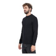 Selected Homme Svart Stickad Tröja Black, Herr