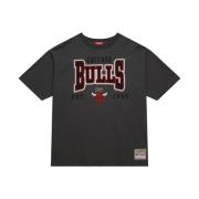 Mitchell & Ness Chicago Bulls Logo Boyfriend Tee Gray, Dam