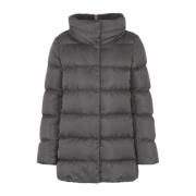 Herno Grå Faux Fur A-Formad Kappa Gray, Dam