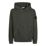 Stone Island Avslappnad Hoodie Green, Herr