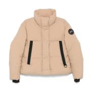 Canada Goose Beige Vadderad Dunjacka Beige, Dam