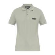 Versace Jeans Couture Polo med applikation Gray, Herr