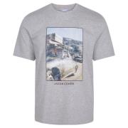 Jacob Cohën Vintage Porsche Print T-Shirt Gray, Herr