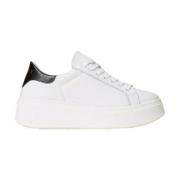 Twinset Vit Läder Sneaker White, Dam