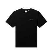 Daily Paper Svarta T-shirts och Polos Lättviktsbomull Black, Herr