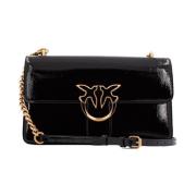 Pinko Klassisk Love Crossbody Väska Black, Dam