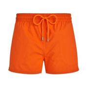 Vilebrequin Korta Jacquard Sköldpaddor Badshorts för Herrar Orange, He...