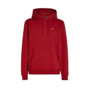 Tommy Jeans Casual Hoodie Sweatshirt Red, Herr