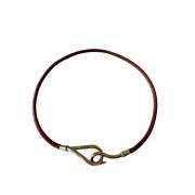 Hermès Vintage Pre-owned Laeder halsband Brown, Dam