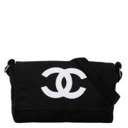 Chanel Vintage Pre-owned Tyg crossbodyvskor Black, Dam